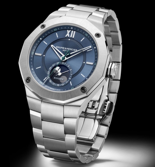 Baume & Mercier : une Riviera réussie avec fonction phase de Lune Baume & Mercier : une Riviera réussie avec fonction phase de Lune