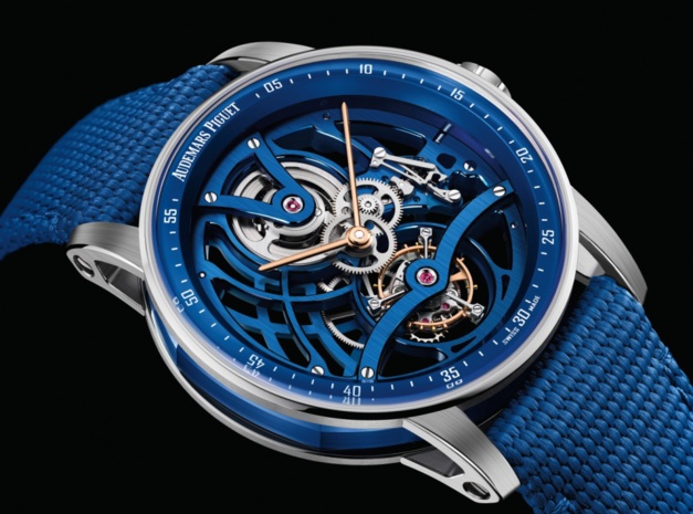 Code 11.59 by Audemars Piguet Tourbillon Squelette céramique bleue Code 11.59 by Audemars Piguet Tourbillon Squelette céramique bleue