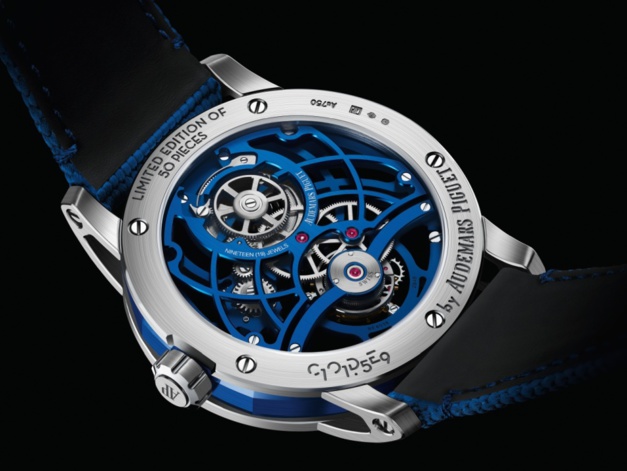 Code 11.59 by Audemars Piguet Tourbillon Squelette céramique bleue Code 11.59 by Audemars Piguet Tourbillon Squelette céramique bleue