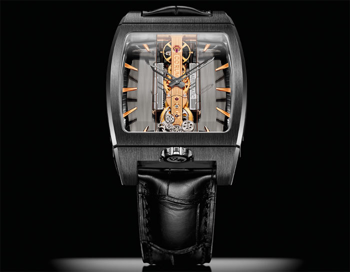 Corum Golden Bridge Automatic : version titane DLC noir