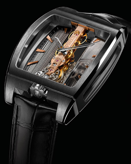 Corum Golden Bridge Automatic : version titane DLC noir