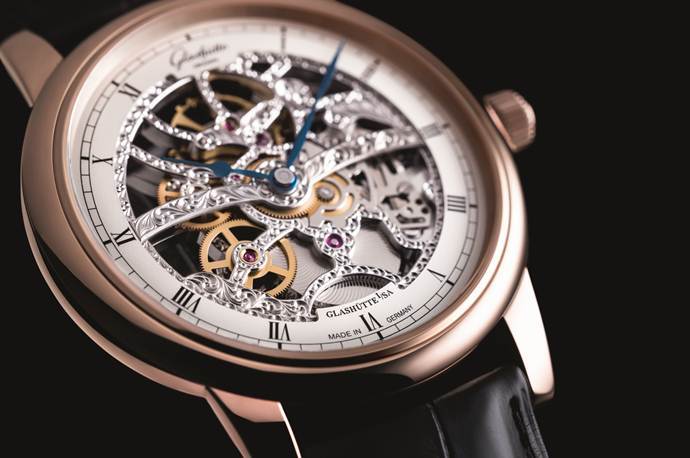 Glashütte Senator à Remontage Manuel Edition Squelette Glashütte Senator à Remontage Manuel Edition Squelette