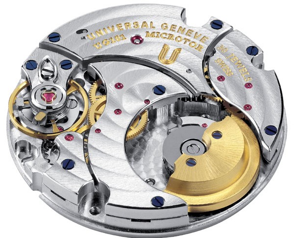 Universal Genève présente un nouveau calibre, le Microrotor UG 101 Universal Genève présente un nouveau calibre, le Microrotor UG 101