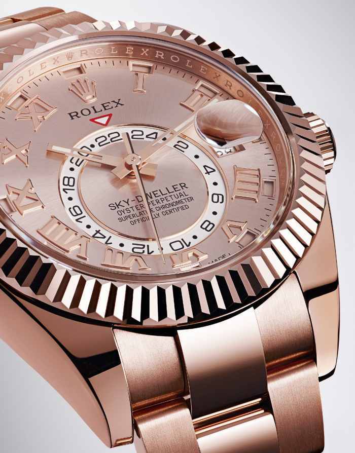 Rolex Sky-Dweller : arrivée du modèle « full » or rose