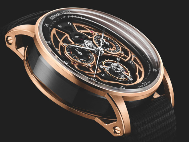 Audemars Piguet Code 11.59 Tourbillon Volant Chronographe automatique : céramique noire et or rose Audemars Piguet Code 11.59 Tourbillon Volant Chronographe automatique : céramique noire et or rose