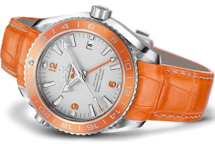 Omega Seamaster Planet Ocean Orange Ceramic en platine