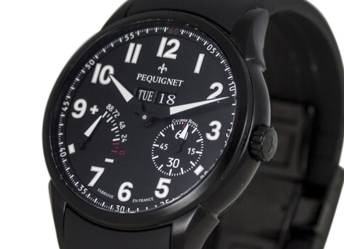 Pequignet Royale Titane Grande Date Calibre Noir Pequignet Royale Titane Grande Date Calibre Noir