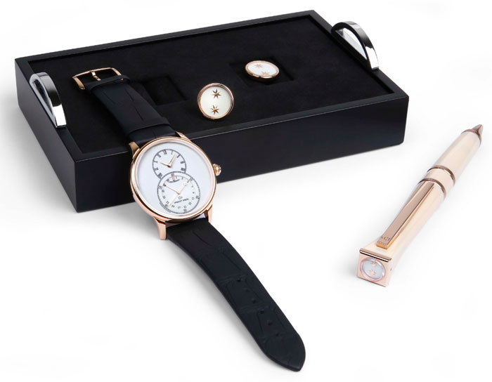 Jaquet Droz : des stylos et boutons de manchette Ateliers d’Art