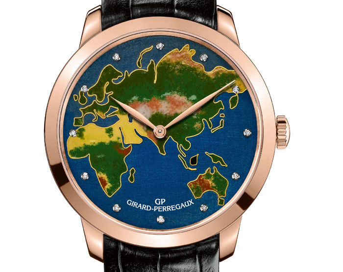 Girard-Perregaux 1966 cadrans émail : Pur sang, The Map et The World Girard-Perregaux 1966 cadrans émail : Pur sang, The Map et The World
