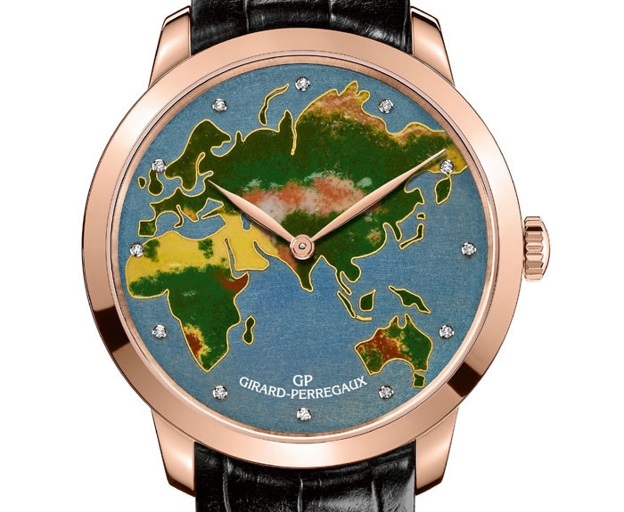 Girard-Perregaux 1966 cadrans émail : Pur sang, The Map et The World Girard-Perregaux 1966 cadrans émail : Pur sang, The Map et The World