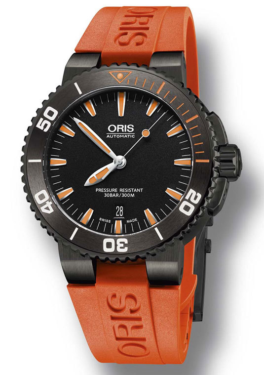 Oris Aquis Date Orange