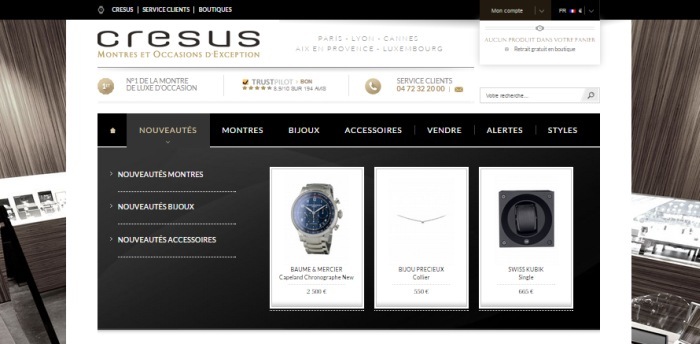 Cresus.fr : un tout nouveau site web pour les montres d'occasion