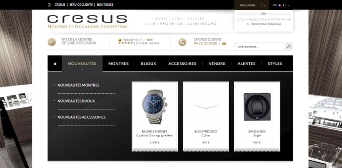 Cresus.fr : un tout nouveau site web pour les montres d'occasion Cresus.fr : un tout nouveau site web pour les montres d'occasion