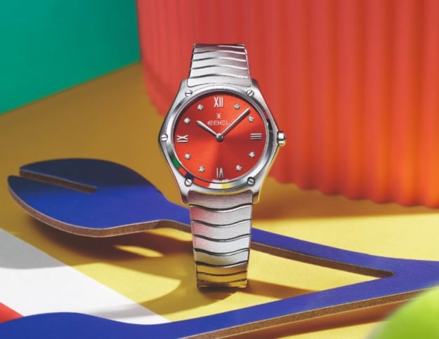 Ebel Sport Classic Grande : nouvelle taille et nouveau cadran rouge-orange Ebel Sport Classic Grande : nouvelle taille et nouveau cadran rouge-orange