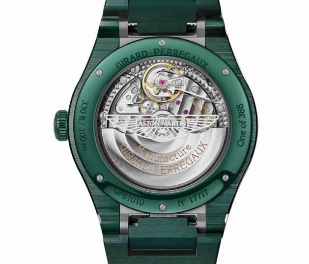 Girard-Perregaux Laureato Green Ceramic Aston Martin : l'heure vrombissante