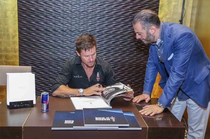 Felix Baumgartner à Dubai avec Zenith