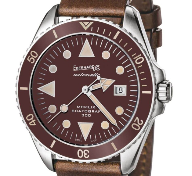 Eberhard Scafograf 300 MCMLIX : cadran marron pour 2023 Eberhard Scafograf 300 MCMLIX : cadran marron pour 2023