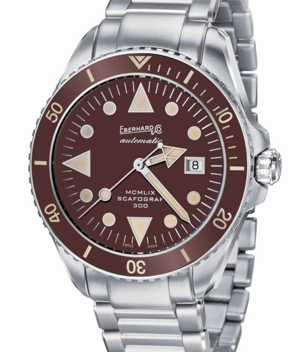 Eberhard Scafograf 300 MCMLIX : cadran marron pour 2023 Eberhard Scafograf 300 MCMLIX : cadran marron pour 2023