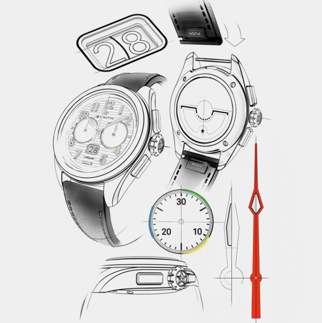 Zenith Pilot Big Date Flyback : hommage à la "Rainbow" des années 2000