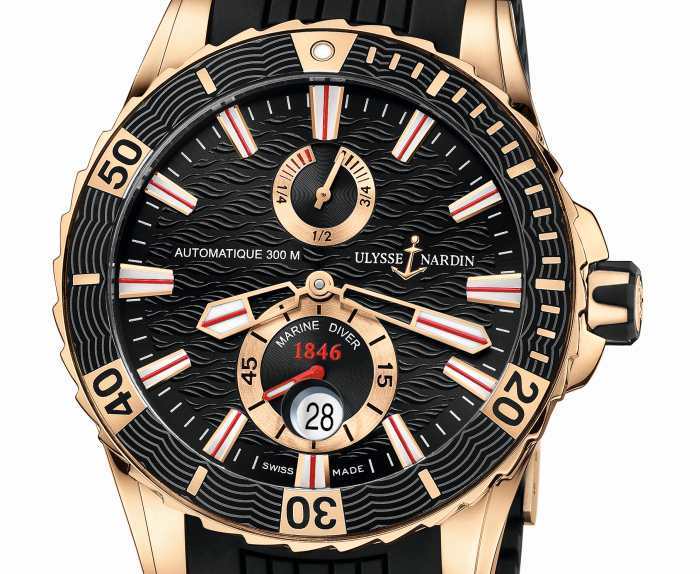 Ulysse Nardin : la Marine Diver s'affiche en or rose Ulysse Nardin : la Marine Diver s'affiche en or rose