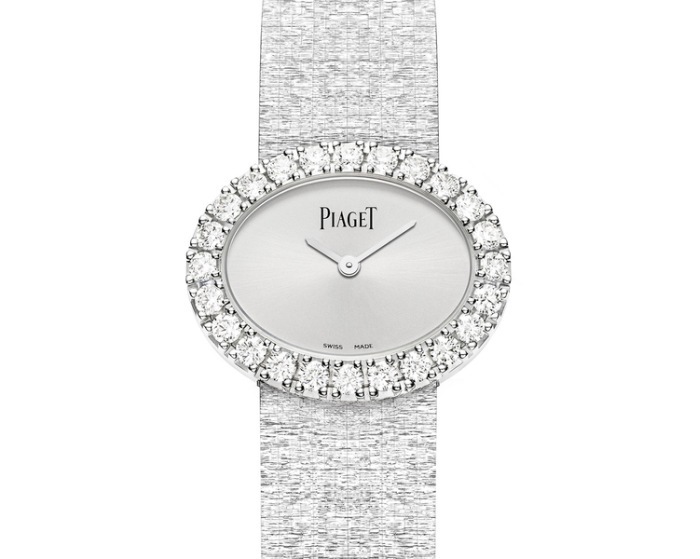 Piaget montre ovale en or blanc