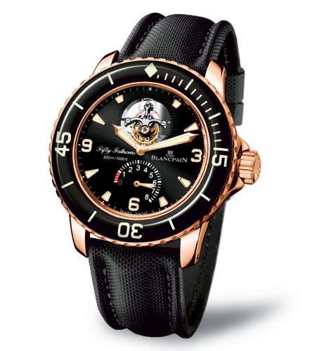 Fifty Fathoms de Blancpain (or rouge)