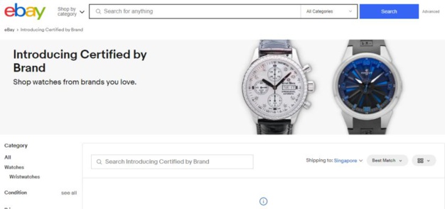 Ebay déploie "Certified by Brand", un portail de revente de produits de luxe Ebay déploie "Certified by Brand", un portail de revente de produits de luxe