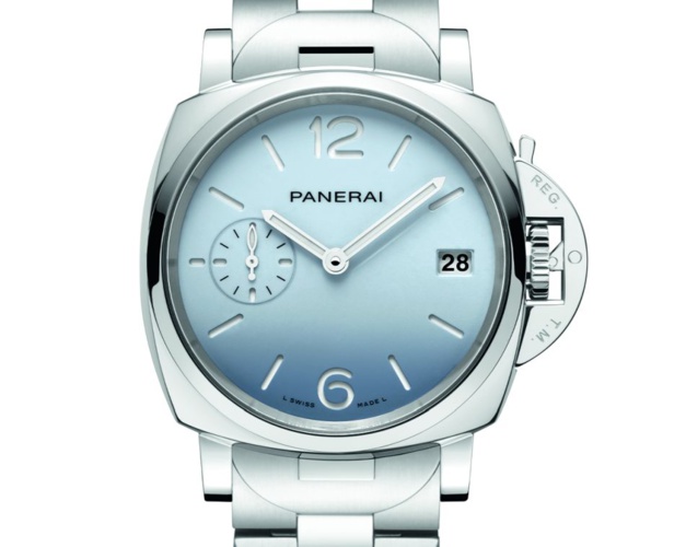 Luminor Due 38 mm avec cadran pastel : la Dolce Vita selon Panerai Luminor Due 38 mm avec cadran pastel : la Dolce Vita selon Panerai