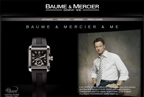 Baume et Mercier : un nouveau site Internet plus visuel, interactif et évolutif