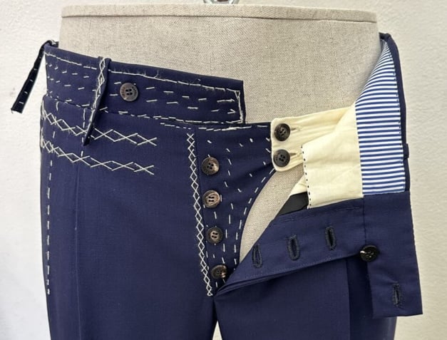le frisson d'un pantalon bespoke par la maison familiale Sartoria Voglio le frisson d'un pantalon bespoke par la maison familiale Sartoria Voglio