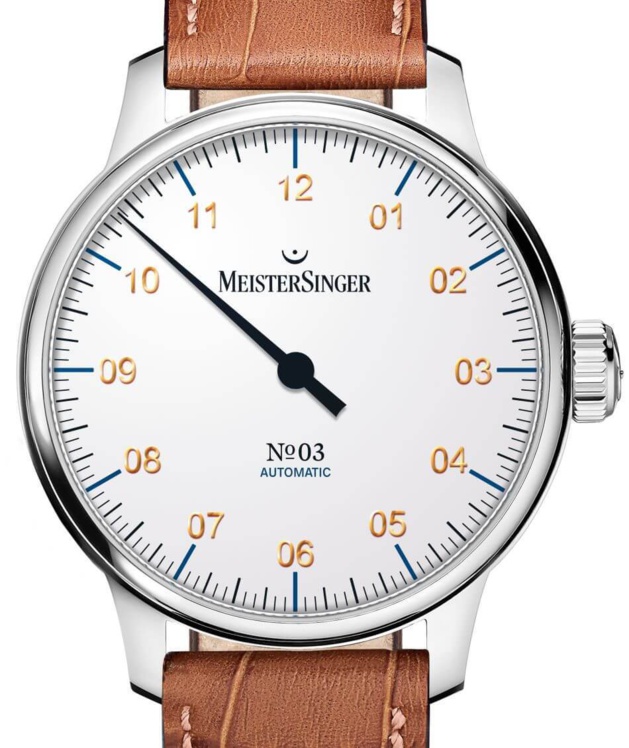 MeisterSinger N°1, N°3 et Perigraph : cadrans blanc de blanc MeisterSinger N°1, N°3 et Perigraph : cadrans blanc de blanc