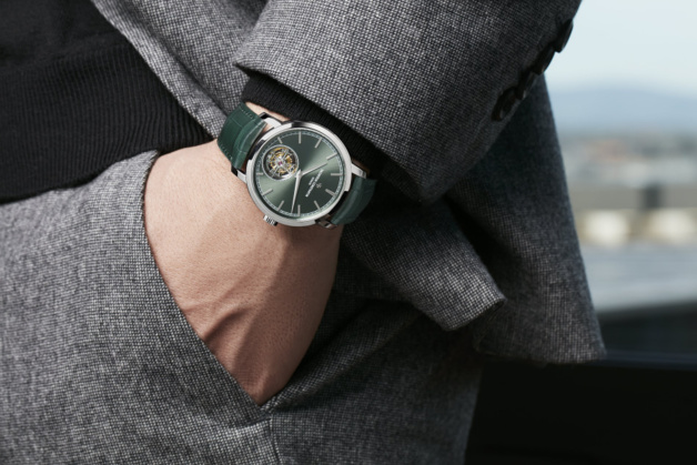 Vacheron Constantin Traditionnelle tourbillon platine : 41 mm, extra-plat et cadran vert Vacheron Constantin Traditionnelle tourbillon platine : 41 mm, extra-plat et cadran vert