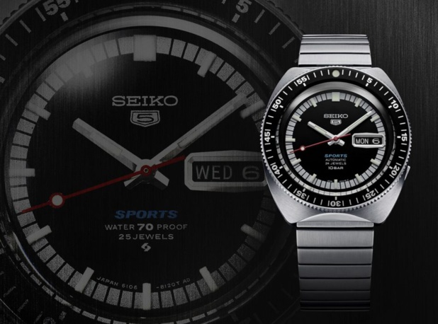Seiko 5 Sports : recréation en édition spéciale et limitée de la première montre de 1968