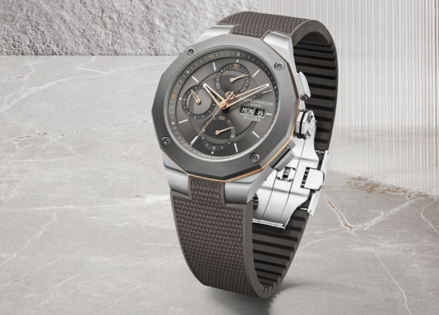 Baume & Mercier Riviera Chronographe : sportif-chic avec cadran ardoise et touches dorées