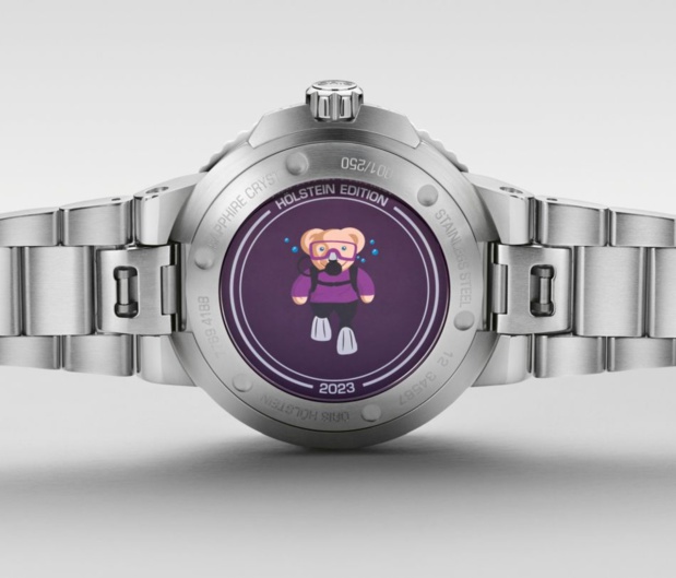 Oris Hölstein 2023 : une Aquis sans date avec cadran violet en édition limitée à 250 exemplaires Oris Hölstein 2023 : une Aquis sans date avec cadran violet en édition limitée à 250 exemplaires