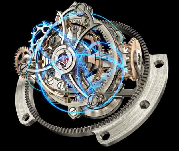 Girard-Perregaux Tourbillon Tri-axial : version or gris Girard-Perregaux Tourbillon Tri-axial : version or gris
