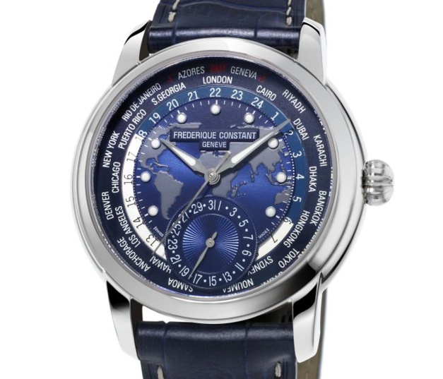 Frédérique Constant Classics Manufacture Worldtimer Navy Blue Frédérique Constant Classics Manufacture Worldtimer Navy Blue