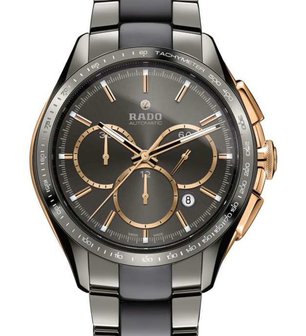 Rado HyperChrome Automatic Chronograph Tachymeter : lunette céramique et Superluminova