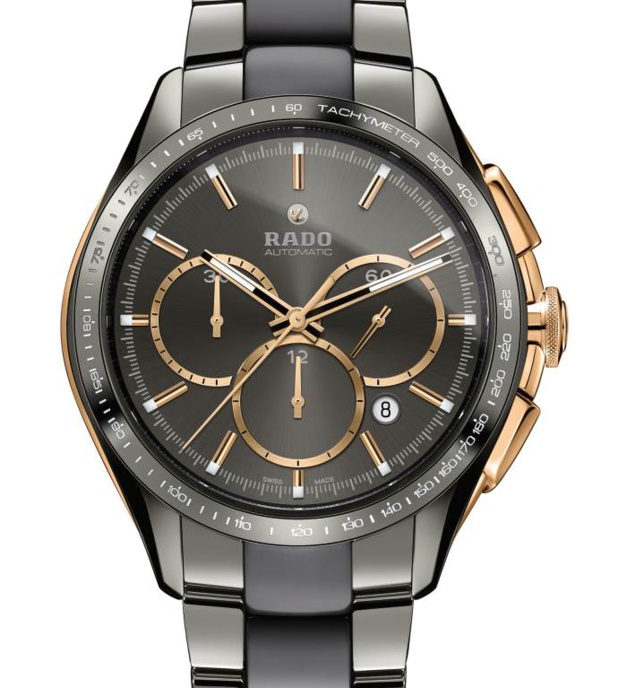 Rado HyperChrome Automatic Chronograph Tachymeter : lunette céramique et Superluminova Rado HyperChrome Automatic Chronograph Tachymeter : lunette céramique et Superluminova