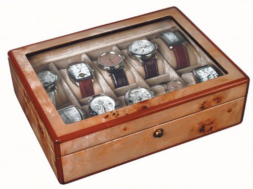 Coffret à montres Syll 10 pièces en citronnier Coffret à montres Syll 10 pièces en citronnier