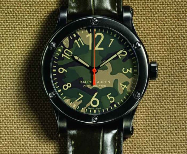 Ralph Lauren RL67 Safari Chronomètre : cadran camouflage pour jungle urbaine Ralph Lauren RL67 Safari Chronomètre : cadran camouflage pour jungle urbaine
