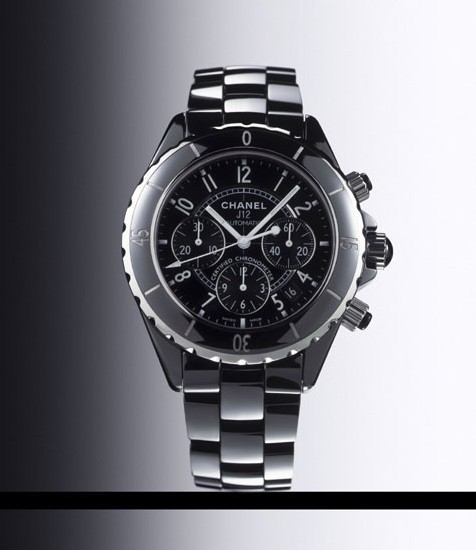 Chanel Chrono J12 en céramique noire Chanel Chrono J12 en céramique noire