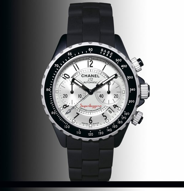 Chanel Chrono J12 Superleggera en céramique noire Chanel Chrono J12 Superleggera en céramique noire