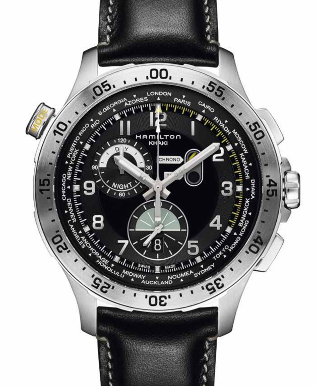 Hamilton Chrono Worldtimer : chrono et heure universelle Hamilton Chrono Worldtimer : chrono et heure universelle