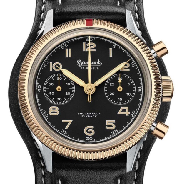 Hanhart 417 C : une belle édition "bico" en acier et bronze à 150 exemplaires Hanhart 417 C : une belle édition "bico" en acier et bronze à 150 exemplaires