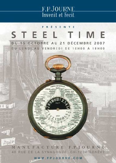 Steel Time : une exposition de montres anciennes à la manufacture Montres Journe à Genève