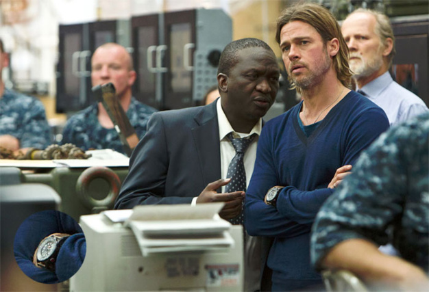 World War Z : Brat Pitt porte une Terra Cielo Mare Orienteering PVD World War Z : Brat Pitt porte une Terra Cielo Mare Orienteering PVD