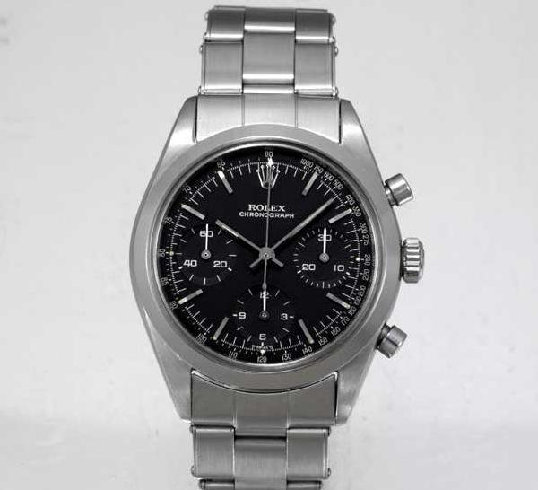 Rolex Black Dial Pre-Daytona Oyster Chronograph Ref. 6238 Photo Antiquorum