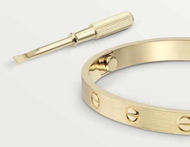 Cartier : l'emblématique bracelet Love revisité en version brossée !