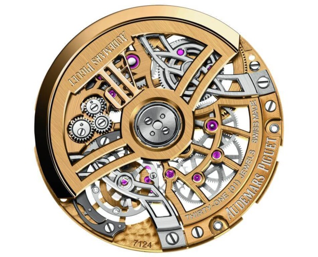 Audemars Piguet Royal Oak "Jumbo" Extra-Plat squelette en or jaune : somptueuse itération Audemars Piguet Royal Oak "Jumbo" Extra-Plat squelette en or jaune : somptueuse itération